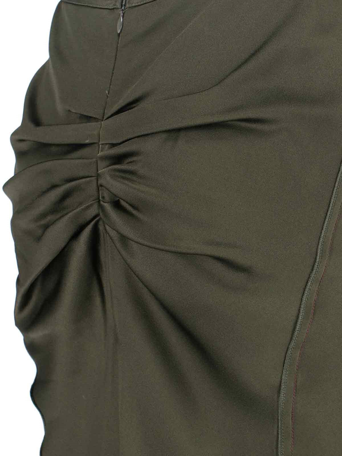 DRAPED MIDI SKIRT - 4