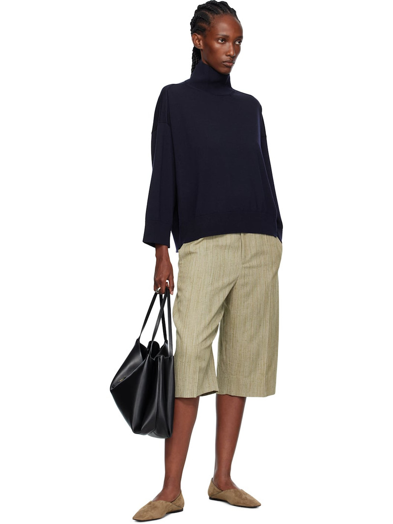 Bottega Veneta Navy Classic Wool Turtleneck outlook
