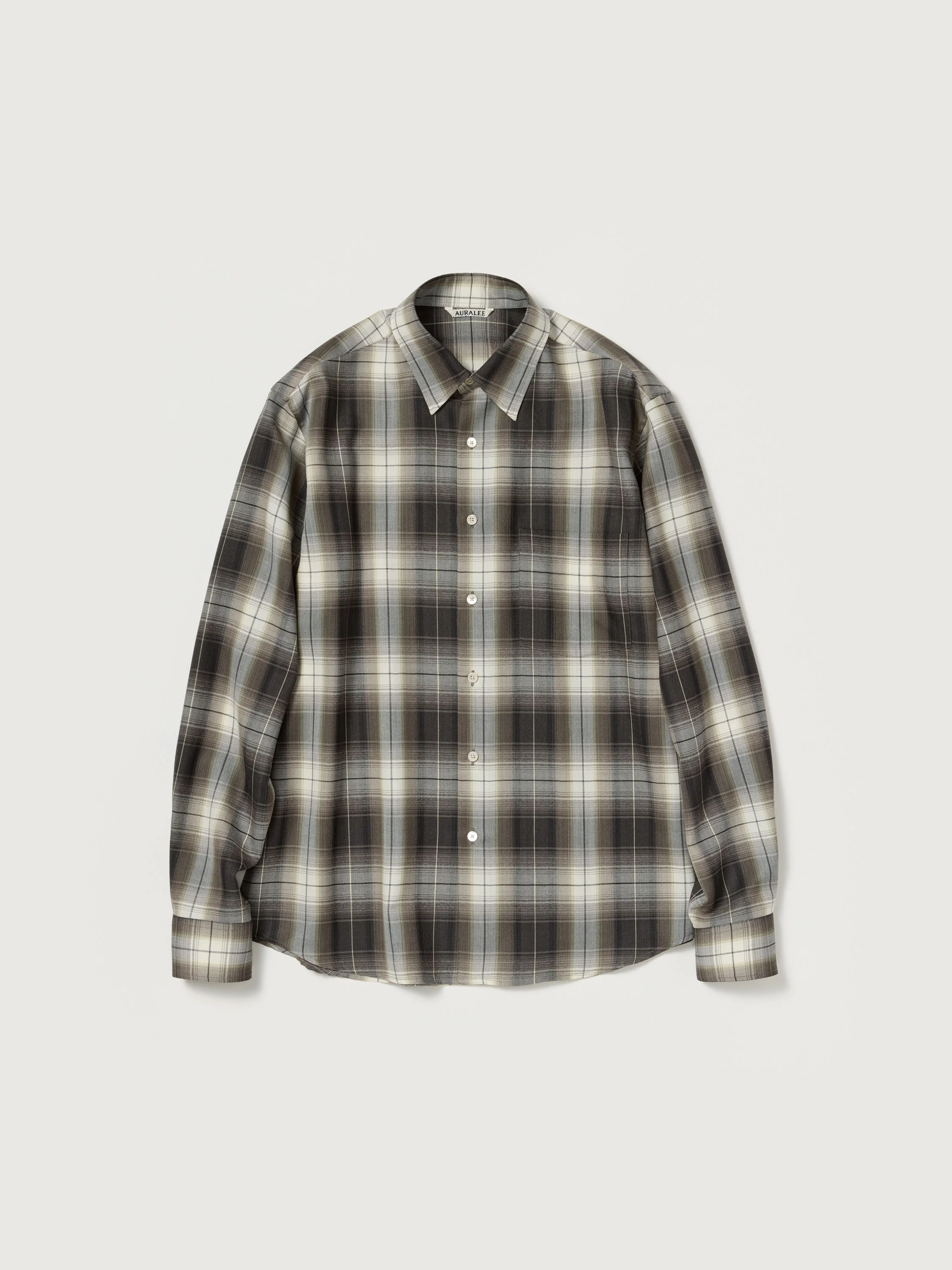 SUPER LIGHT WOOL CHECK SHIRT - 1