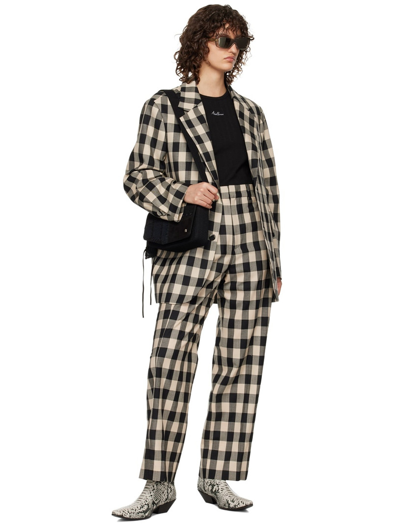 ADER error Beige & Black Aoker Trousers outlook