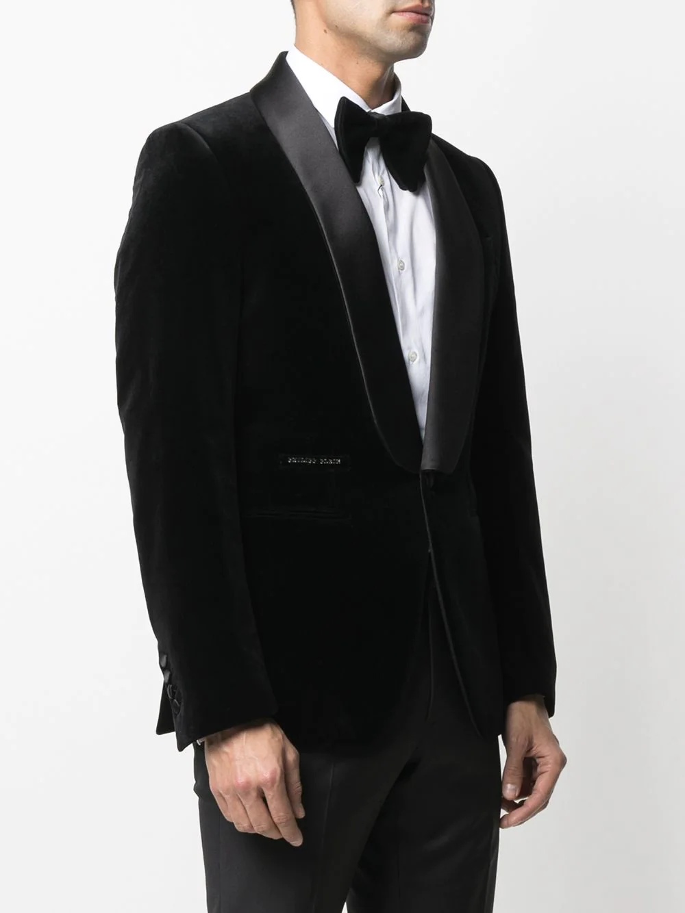 Elegant velvet-effect blazer - 3