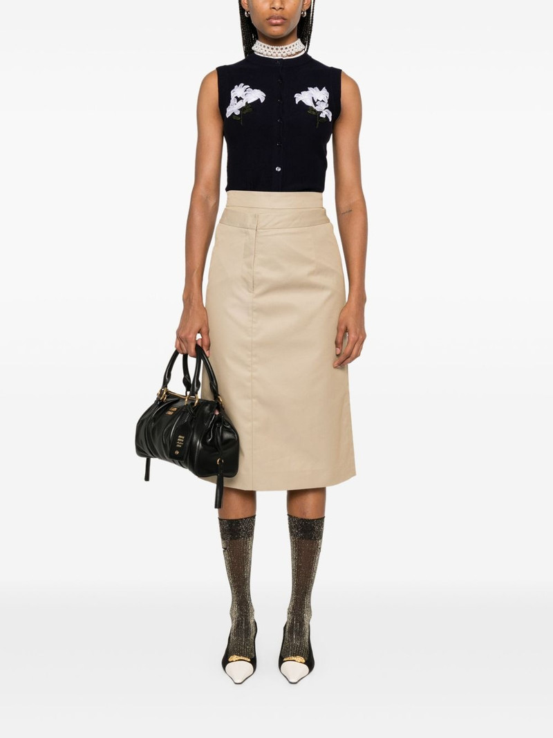 SHUSHU/TONG twill midi dress outlook