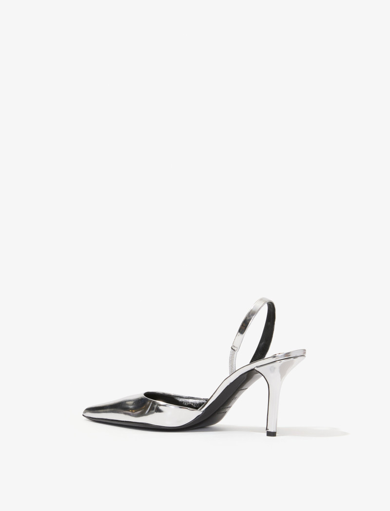 Proenza Schouler Slash Slingback Pumps in Mirrored Metallic outlook