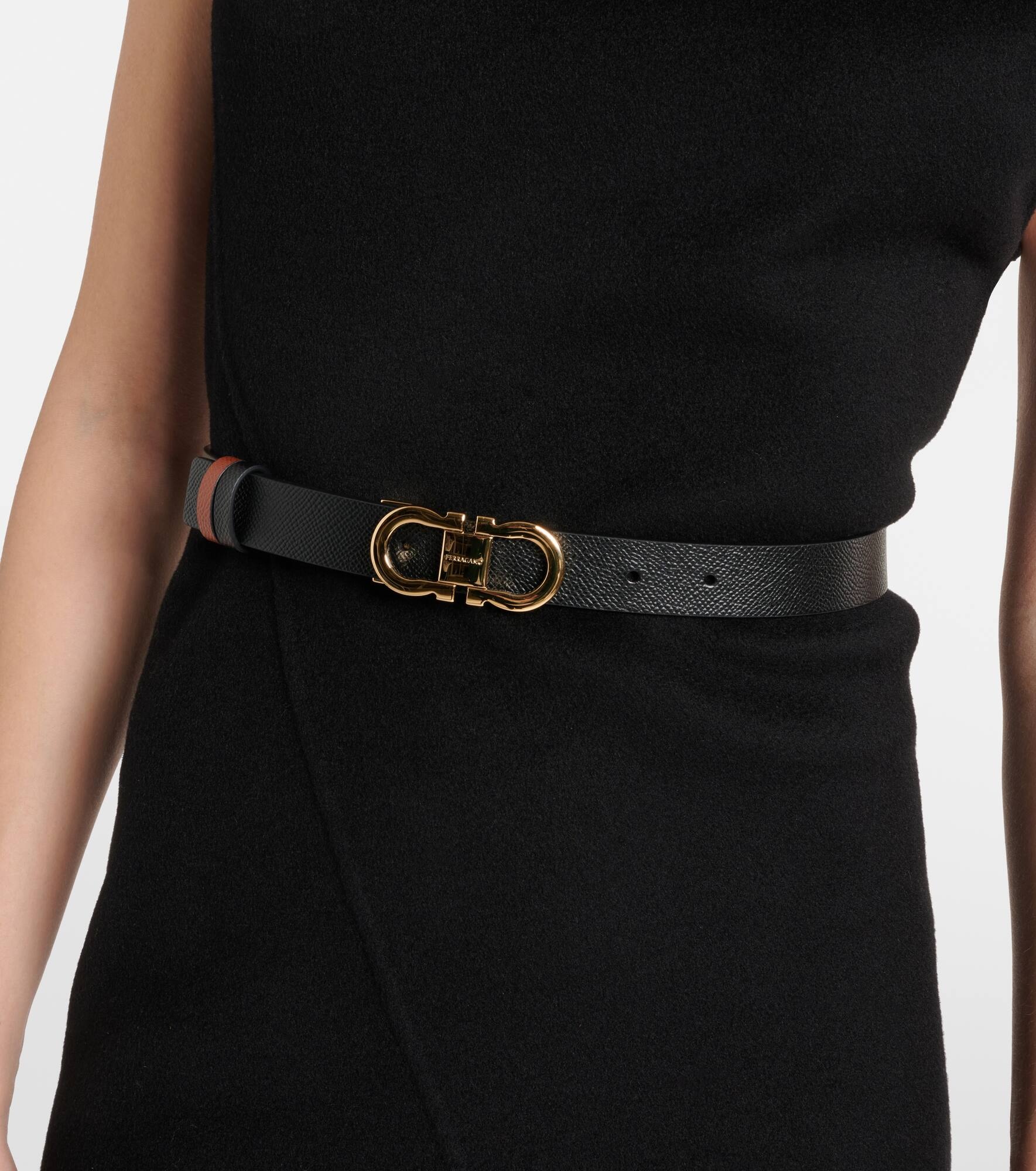 Gancini reversible leather belt - 2