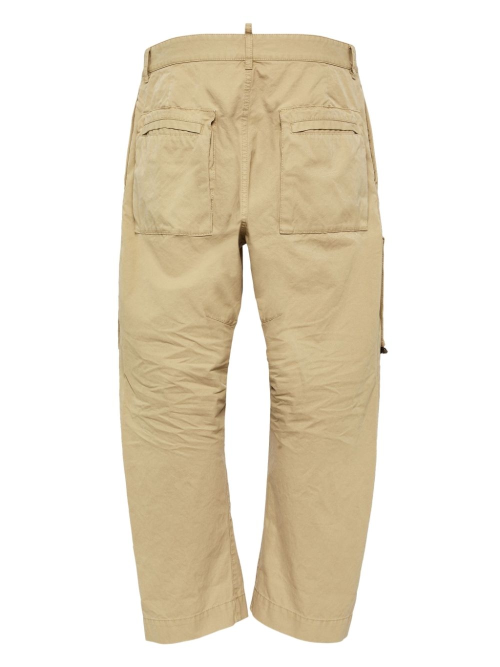 zip-detail straight-leg cargo trousers - 2