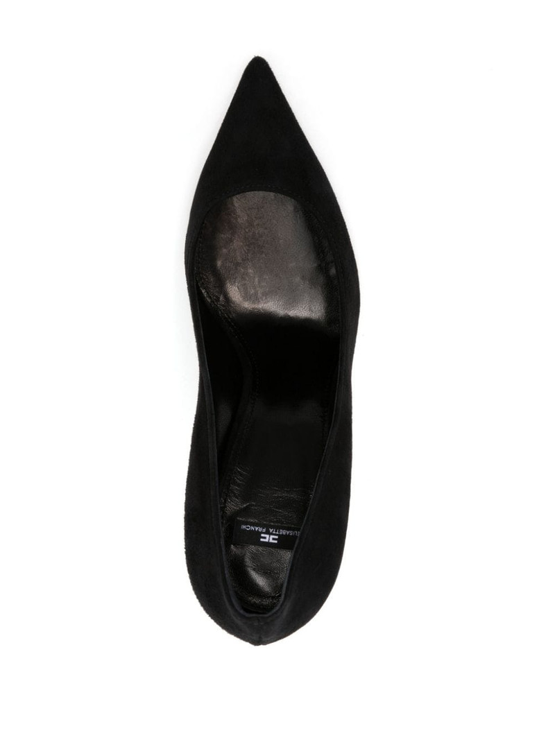 105mm metal-logo suede pumps 4