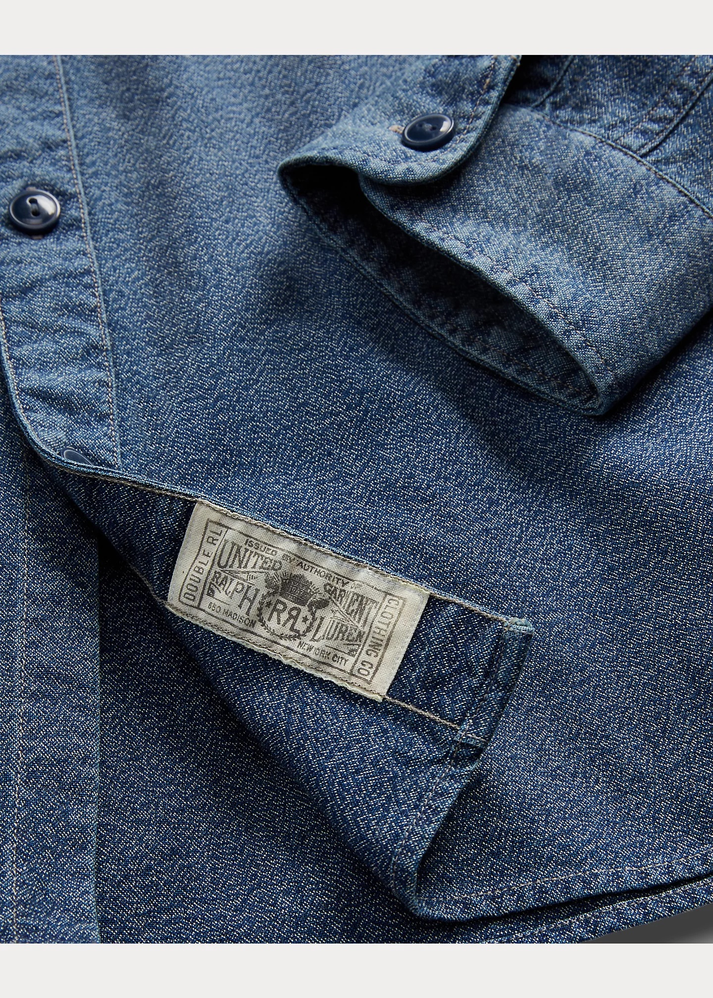 Indigo Woven Workshirt - 4