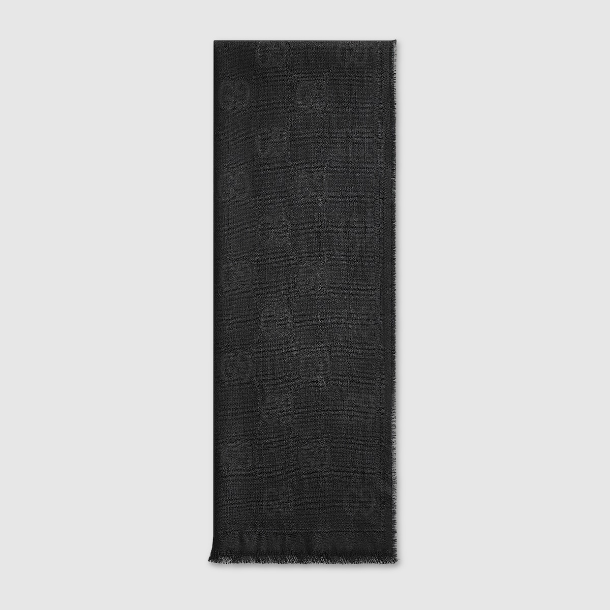 GG wool jacquard scarf - 1