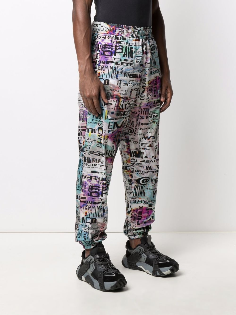 graphic-print track pants - 3