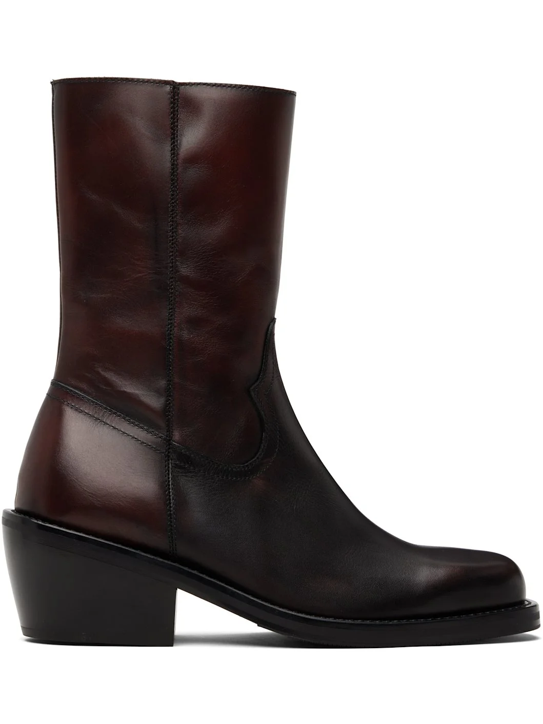 Brown High Leather Boots - 1