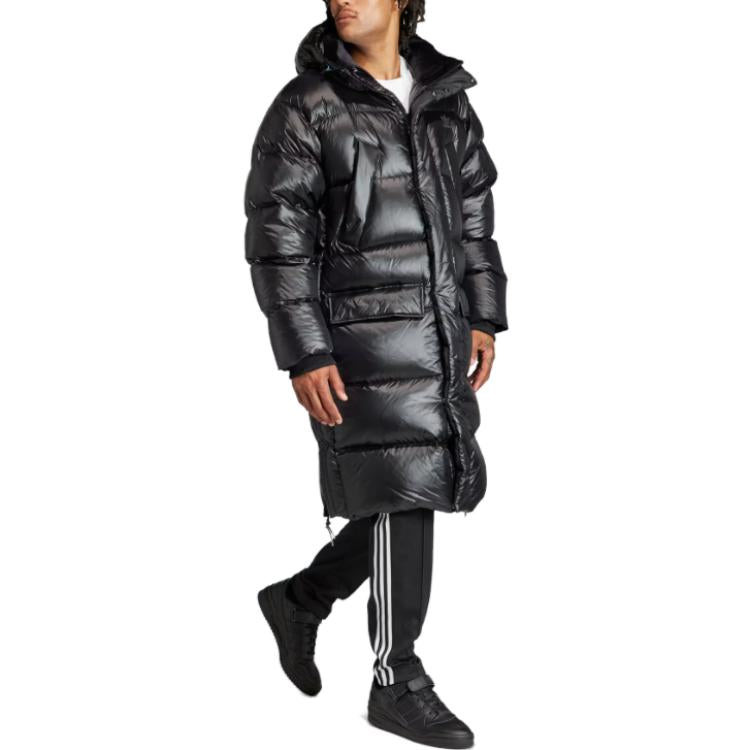 adidas Long Down Puffer Jacket 'Black' IR7135 - 4