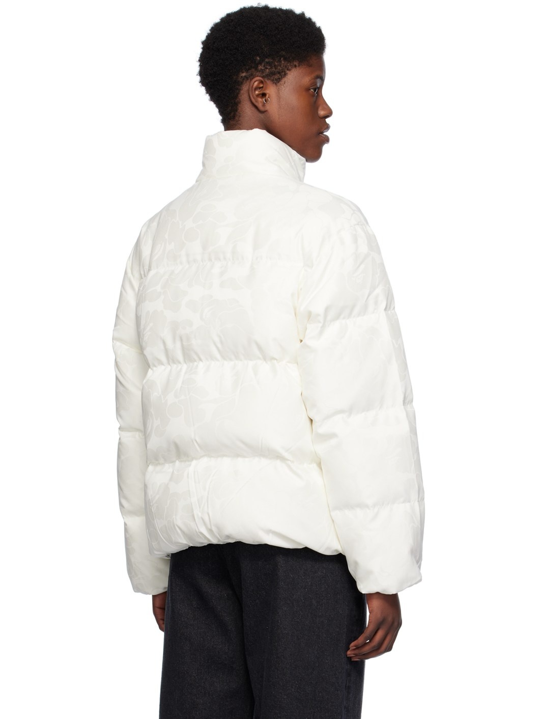 Off-White Solid Camo Down Jacket - 3