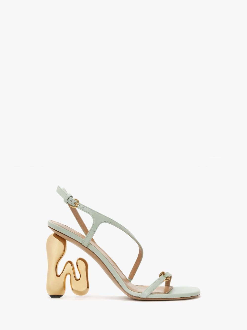 JW BUBBLE HEEL LEATHER SANDALS - 1