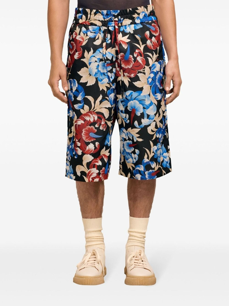 floral-print elasticated-waist shorts 5