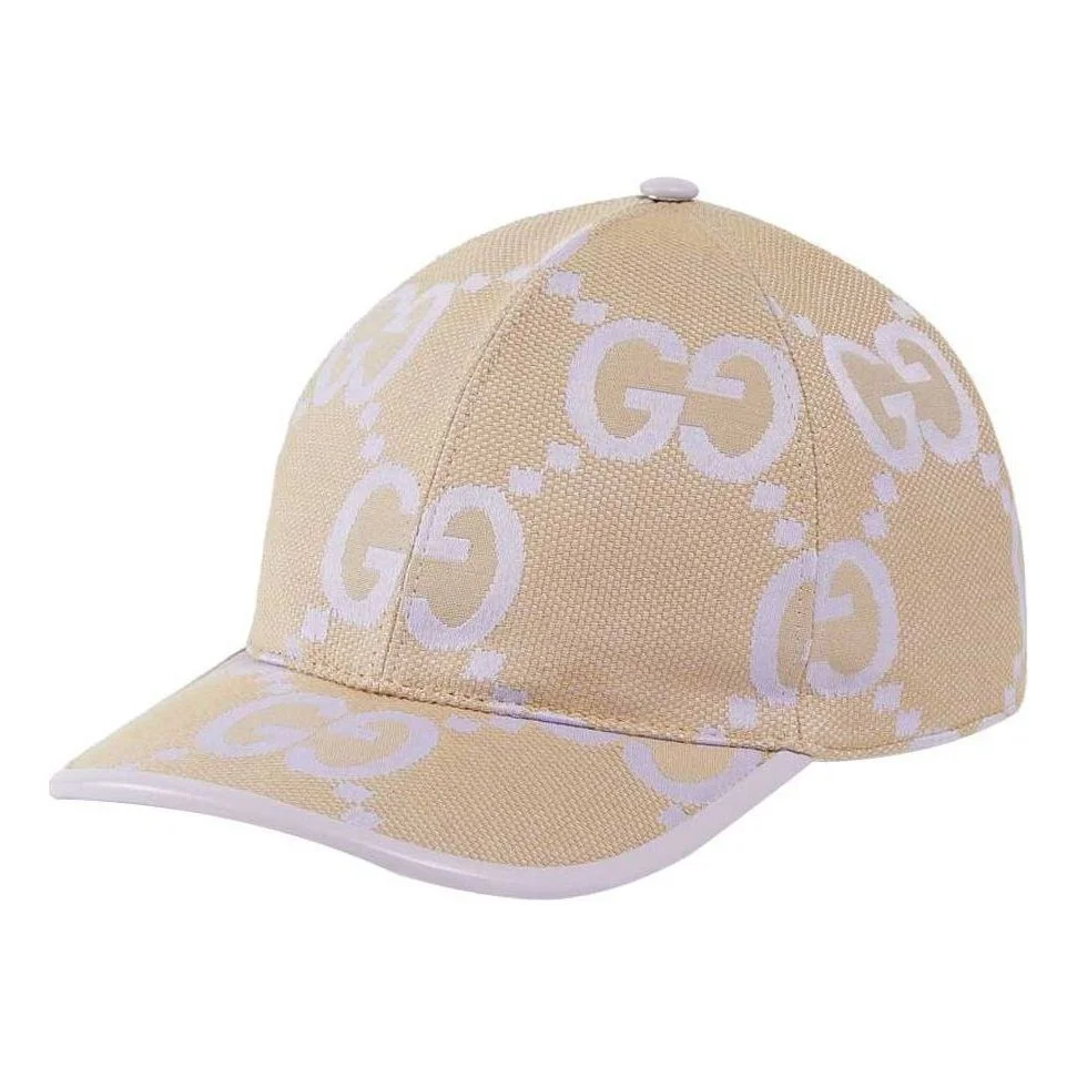 (WMNS) Gucci Jumbo GG Baseball Hat 'Beige Lilac' 735011-4HAVS-8871 - 1