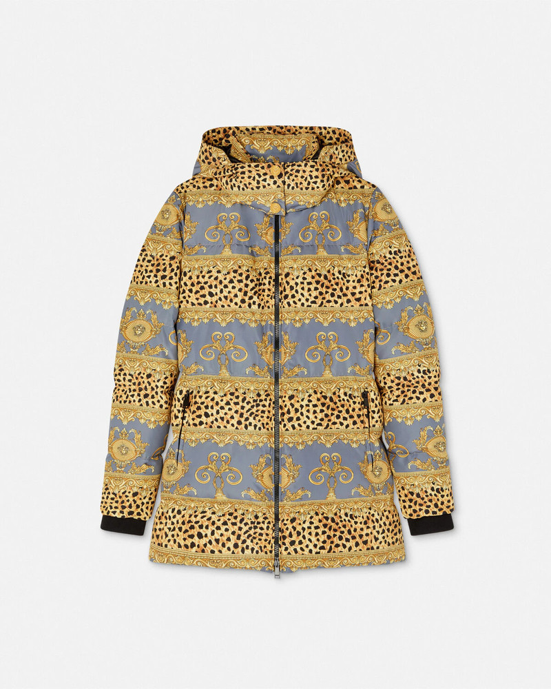 Duvet Stripes Belted Puffer Jacket 1