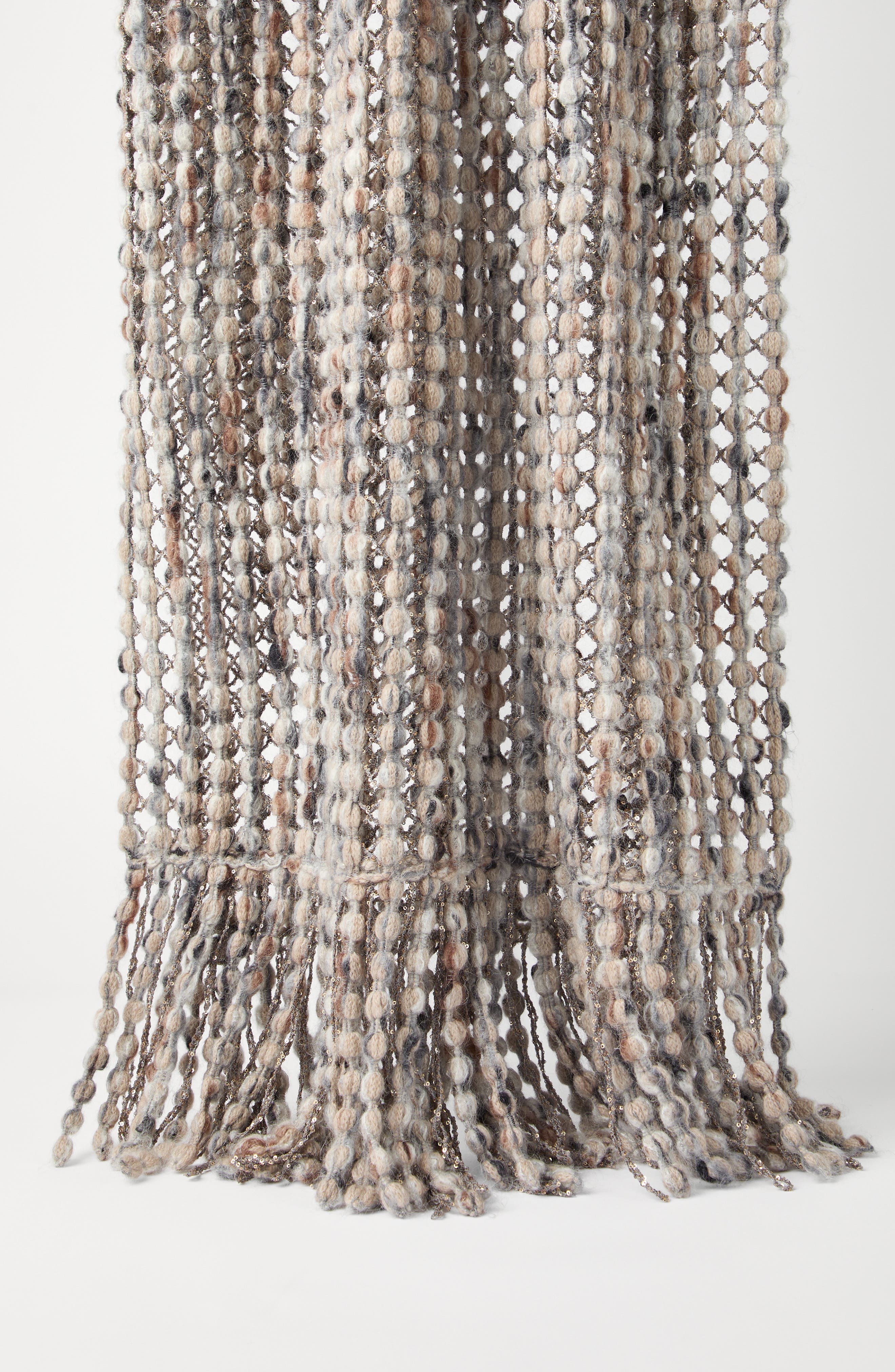 Brunello Cucinelli Balloon Net knit scarf in Anthracite at Nordstrom - 2