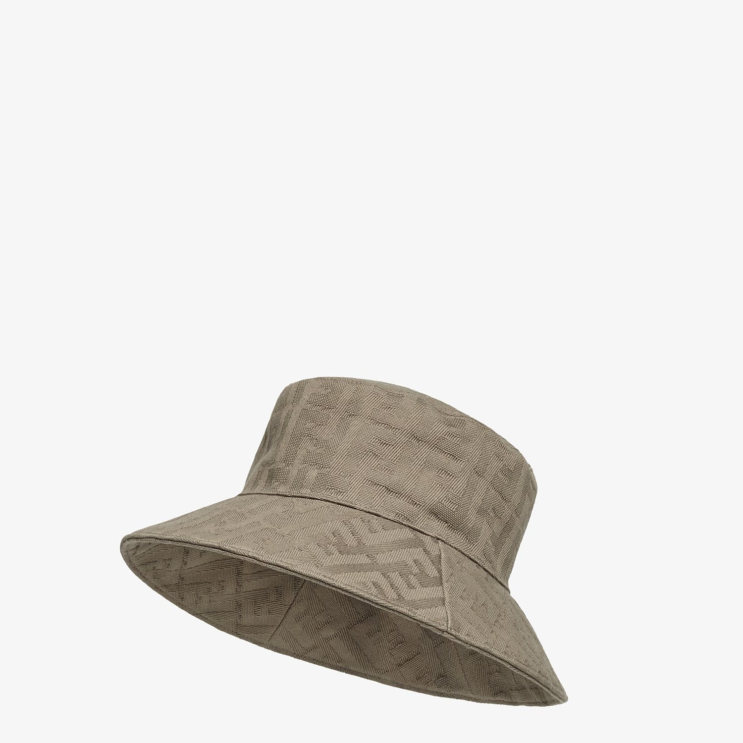 Beige canvas bucket hat - 1