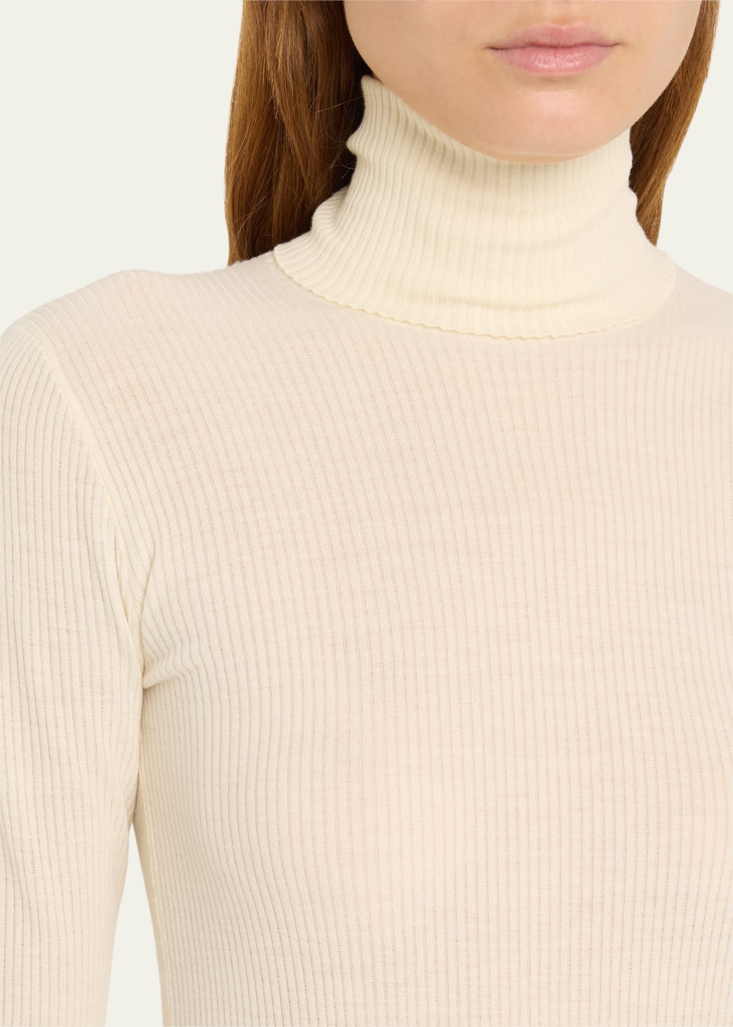 Taupo Ribbed Wool Turtleneck - 5