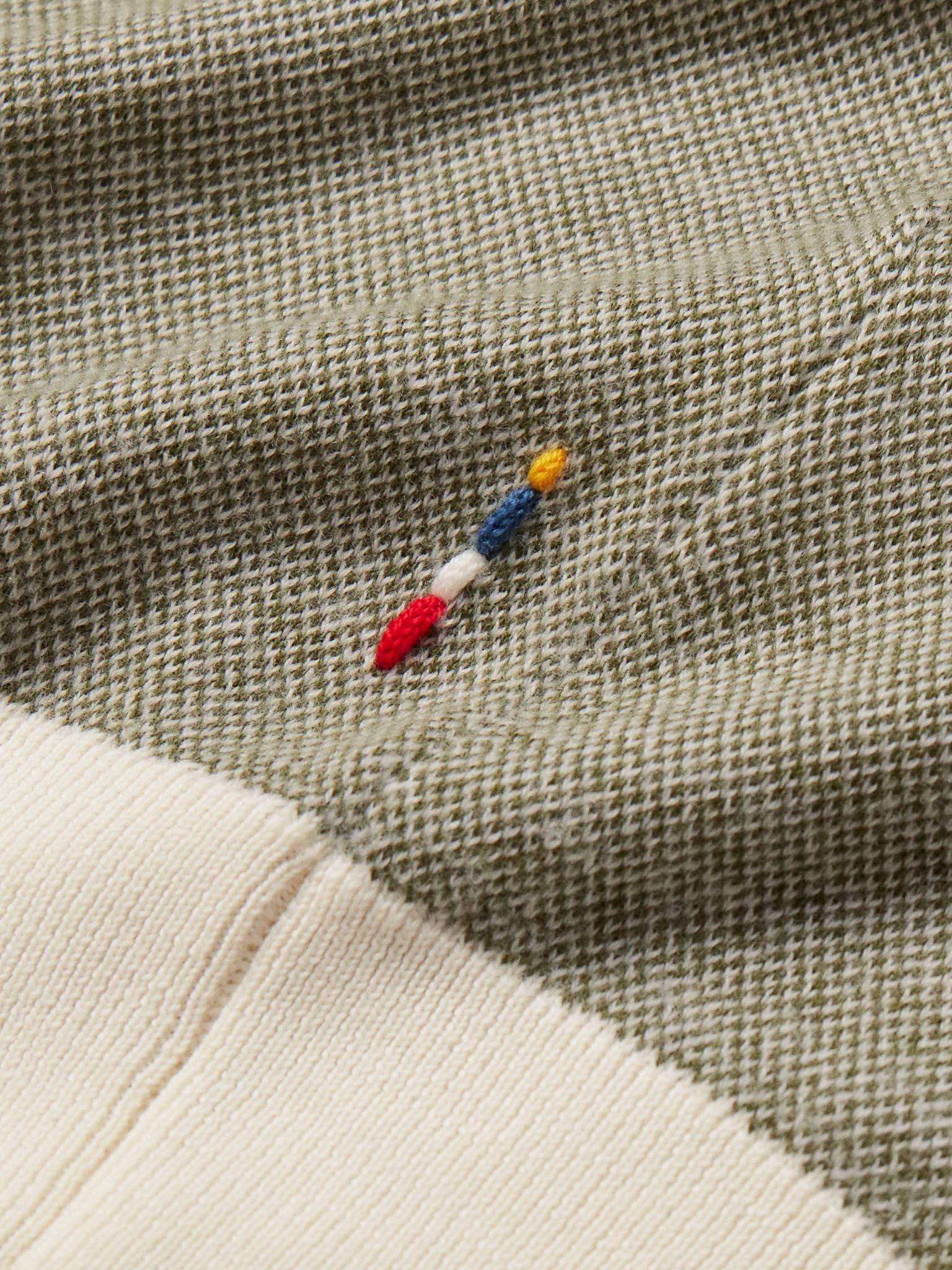 Horton Slim-Fit Merino Wool Polo Shirt Green - 4