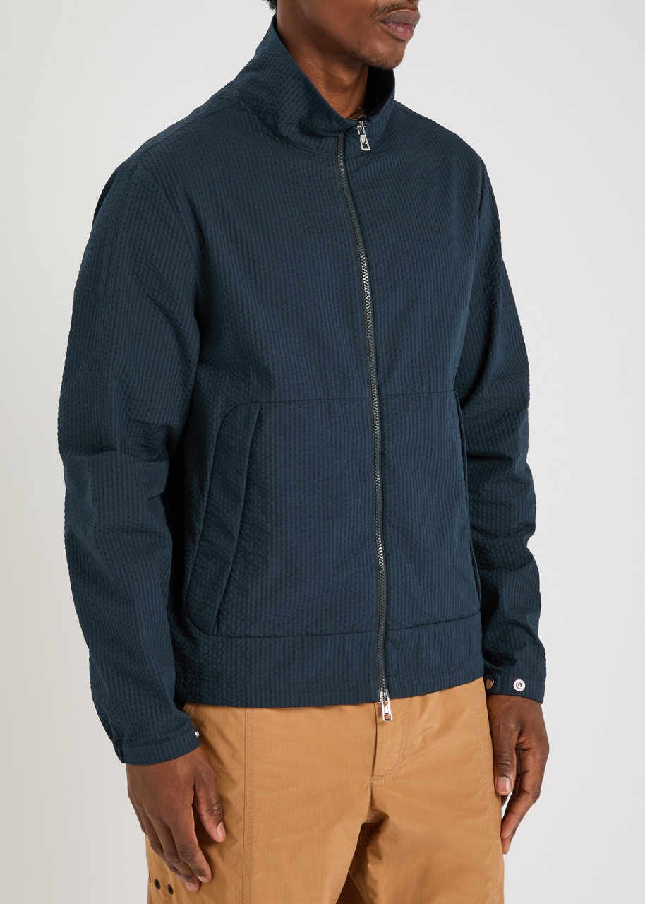 Moncler Dauno Seesucker Overshirt Jacket - 2