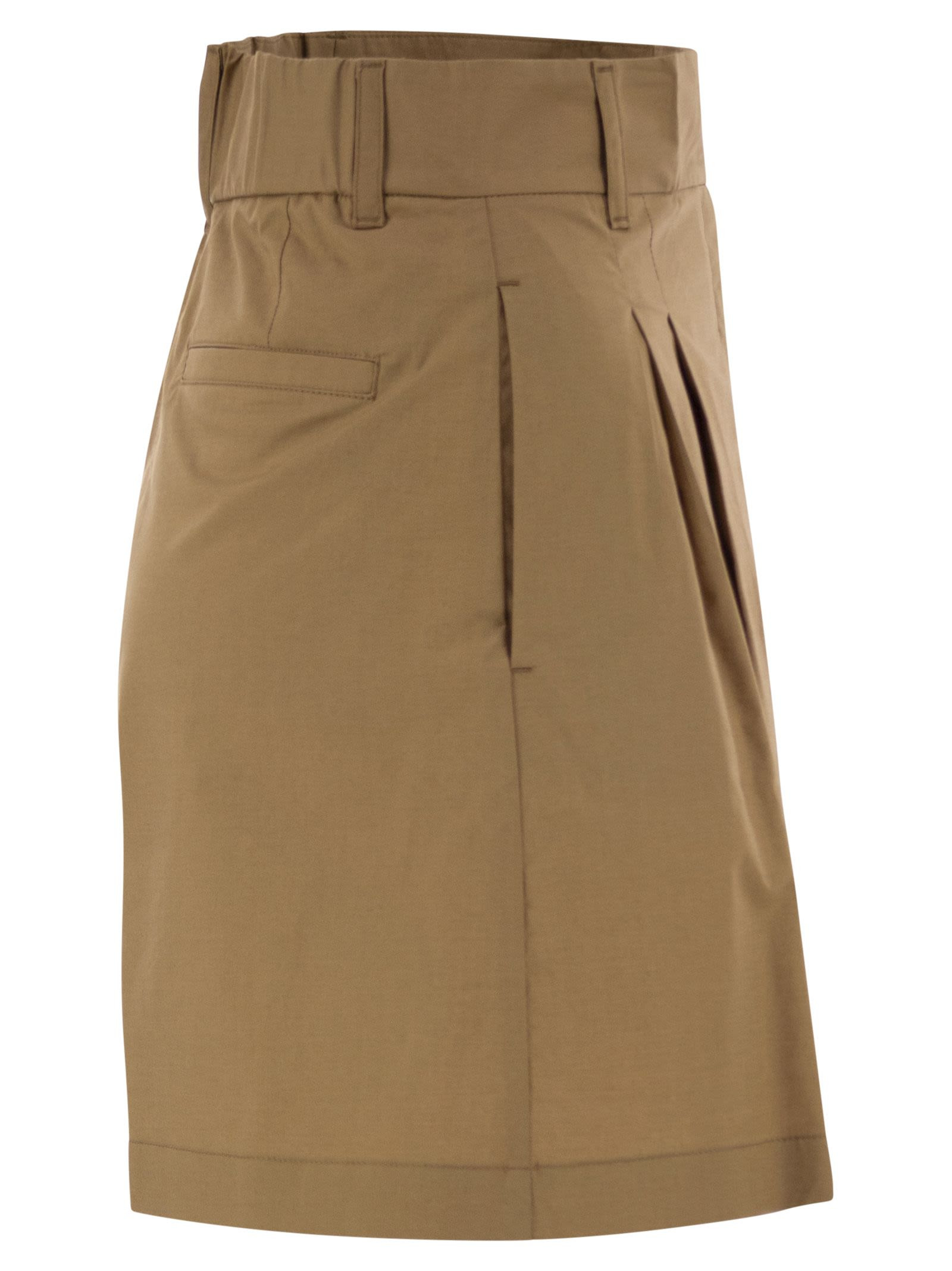 Herno Women Stretch Cotton Bermuda Shorts - 3