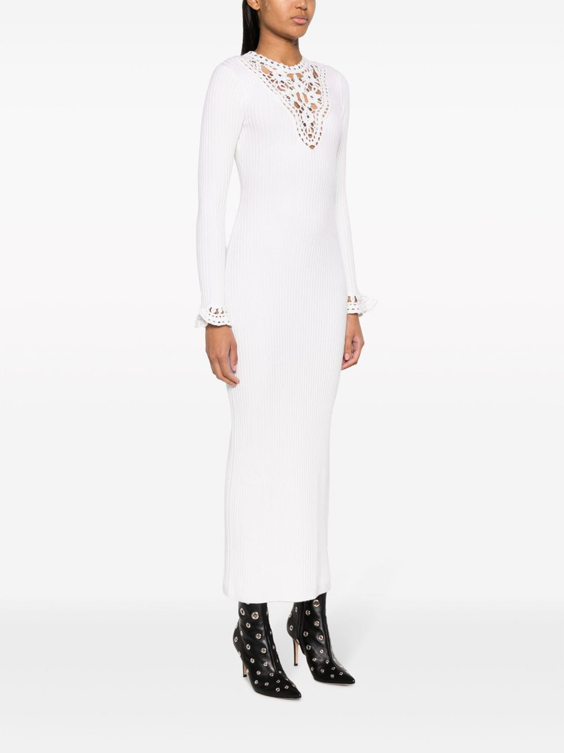 open-knit panel midi dress 3