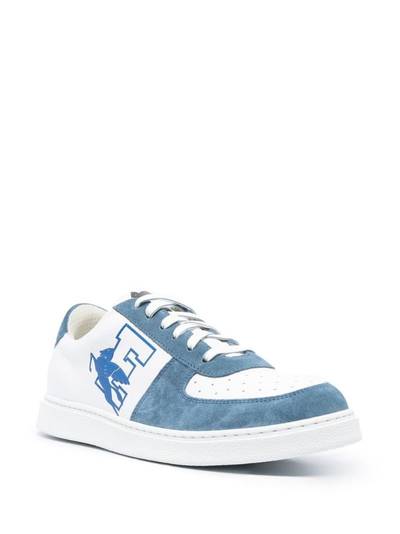 Etro logo-print panelled sneakers outlook