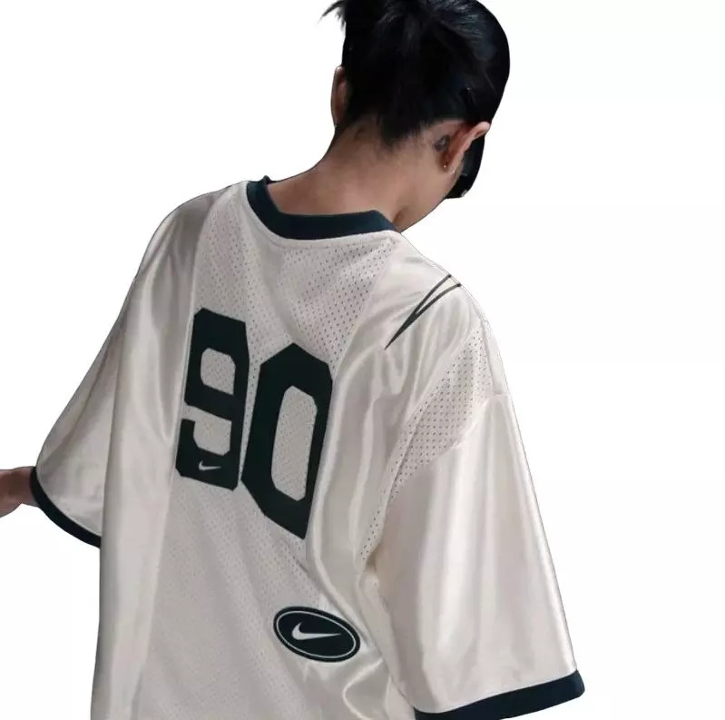 Women's Sportswear Street Short-Sleeve Graphic Jersey Top - 4