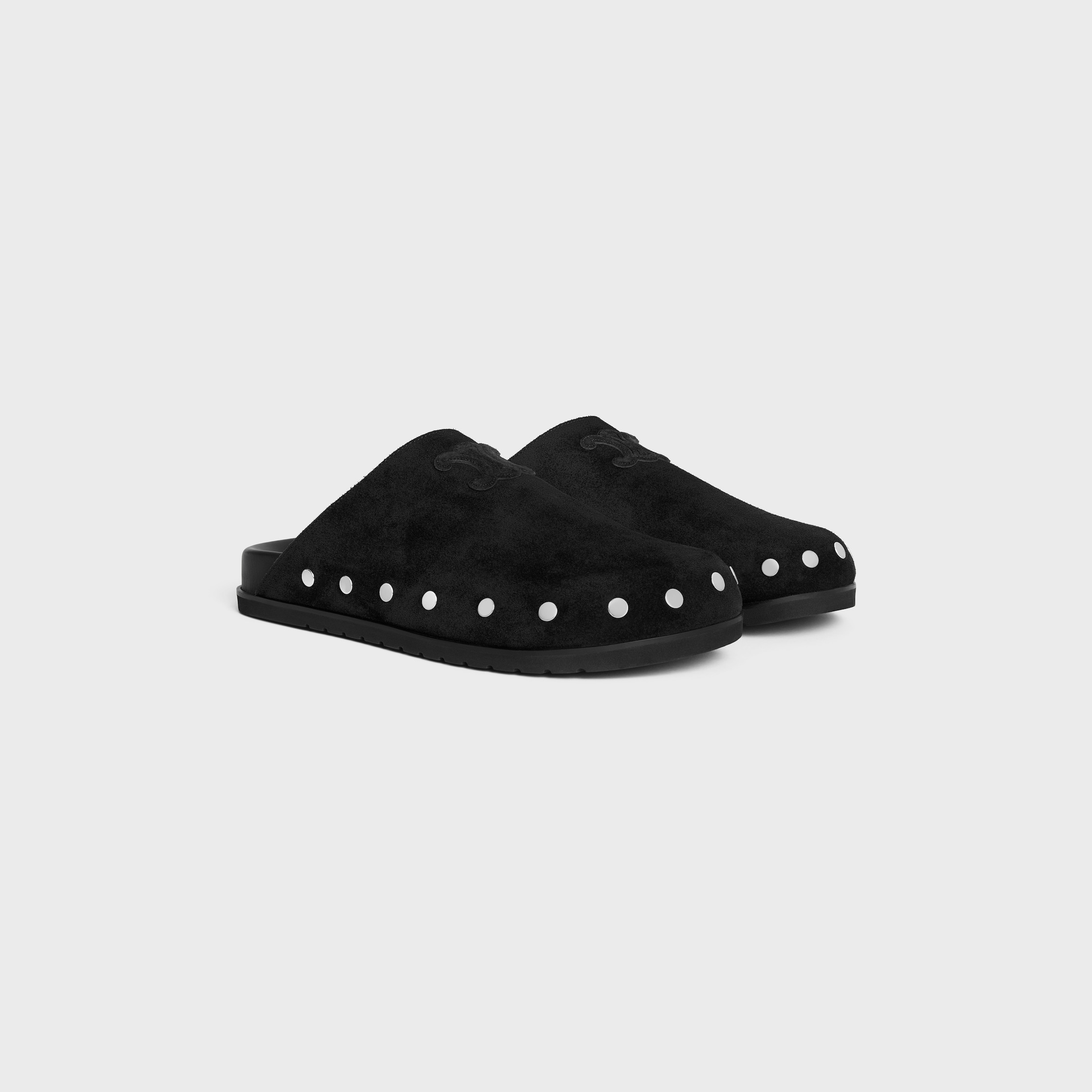 CELINE PITEA TRIOMPHE MULE IN SUEDE CALFSKIN - 2