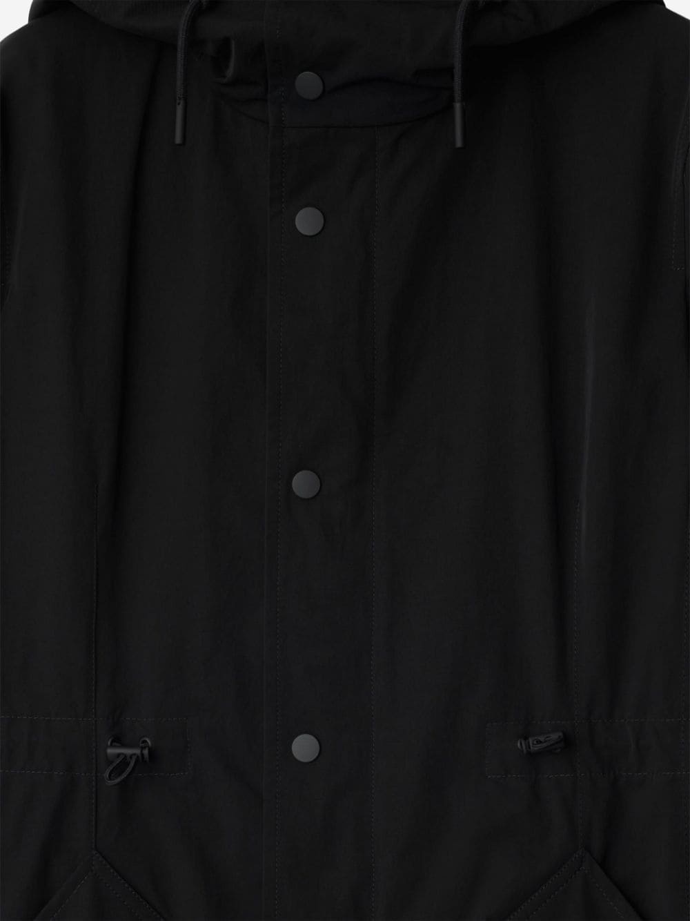 button-up recycled nylon parka - 5