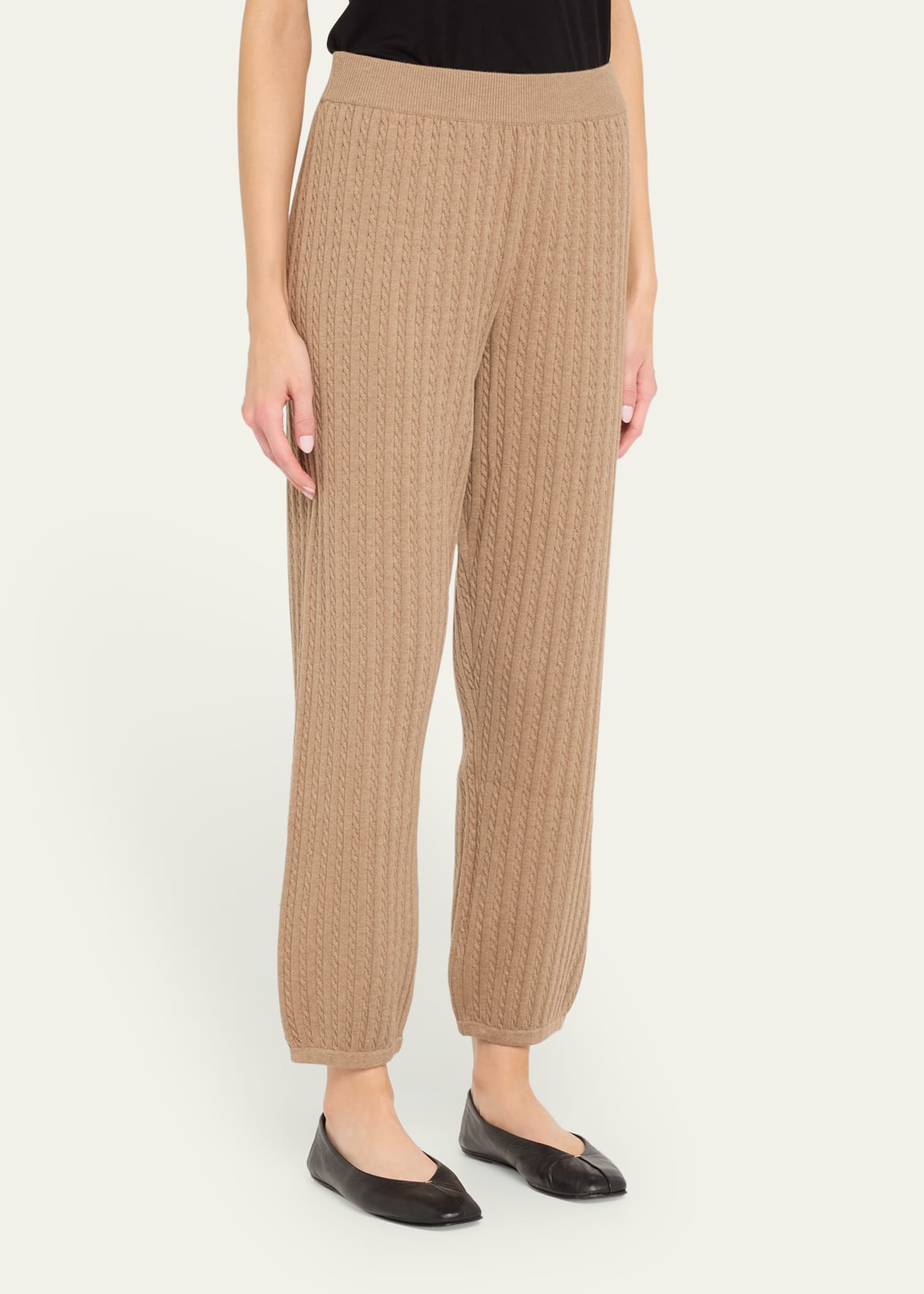 Cable-Knit Joggers - 4