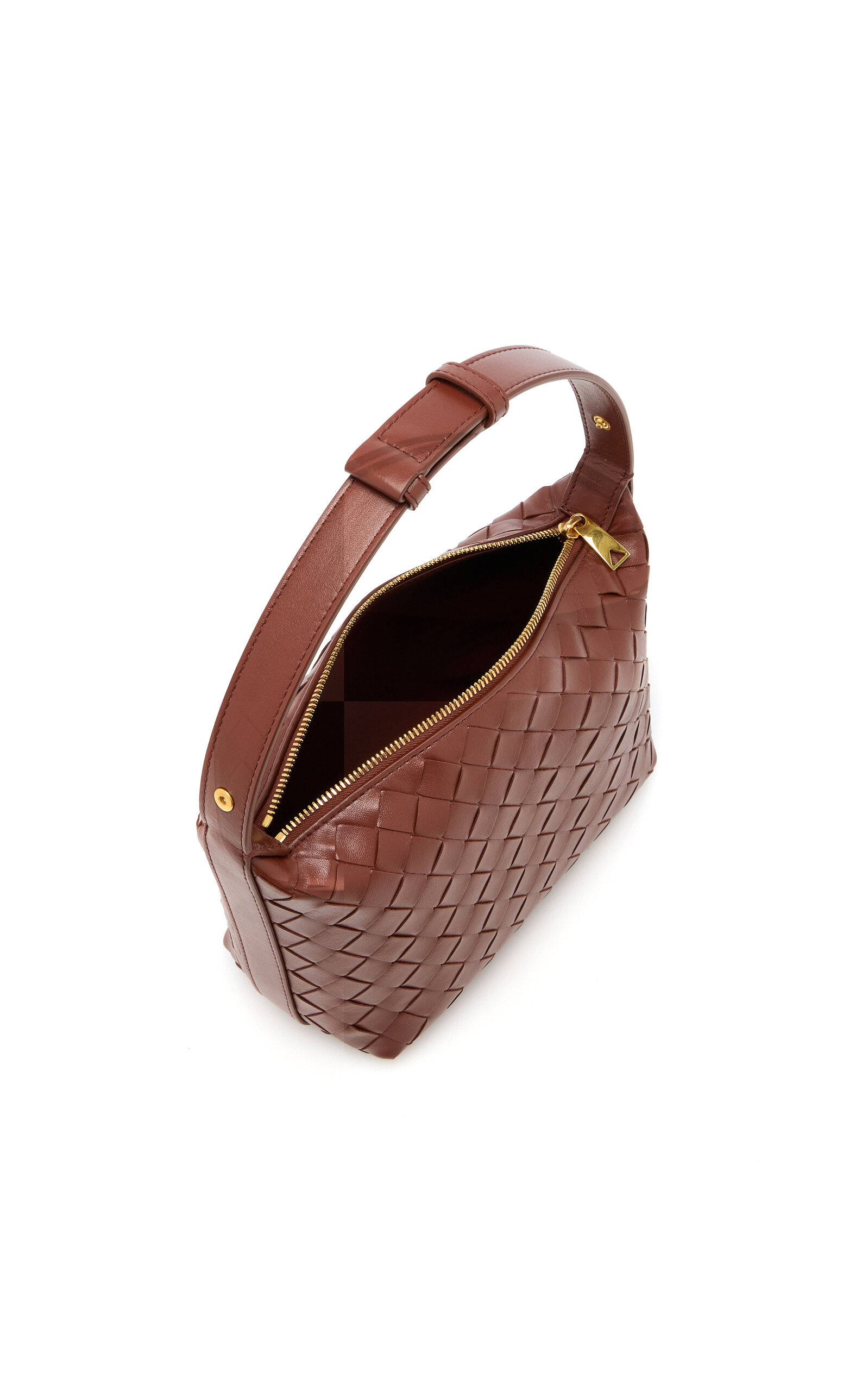 Wallace Intrecciato Leather Mini Bag brown - 5