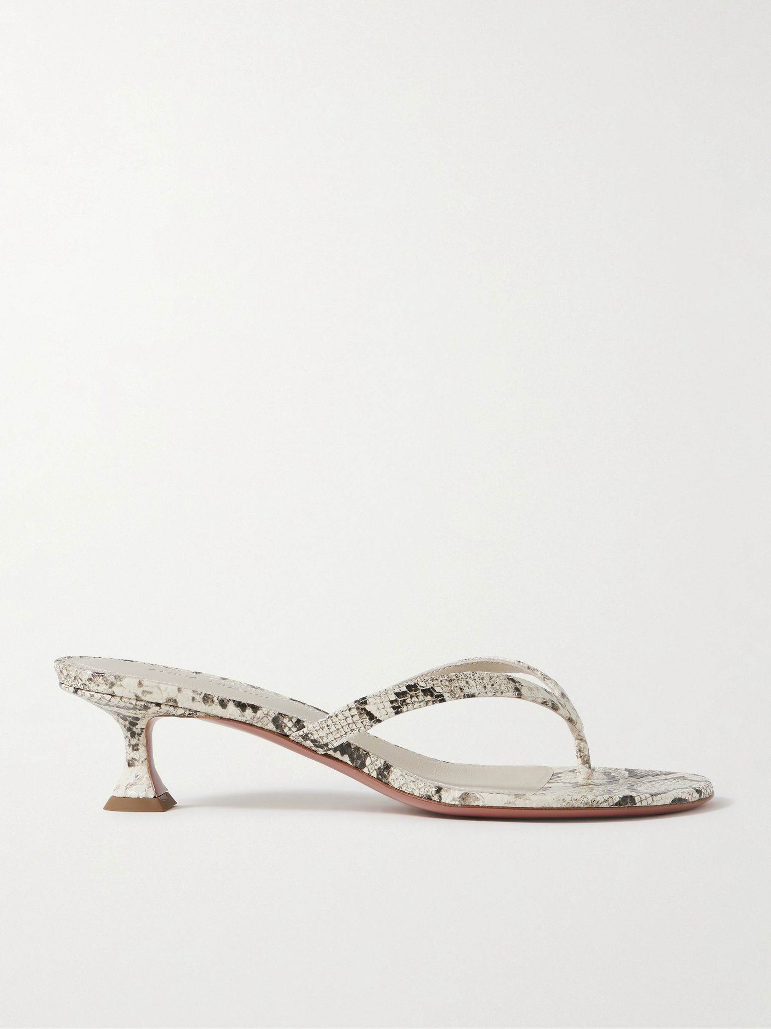 Juliette snake-effect leather sandals Snake print - 1