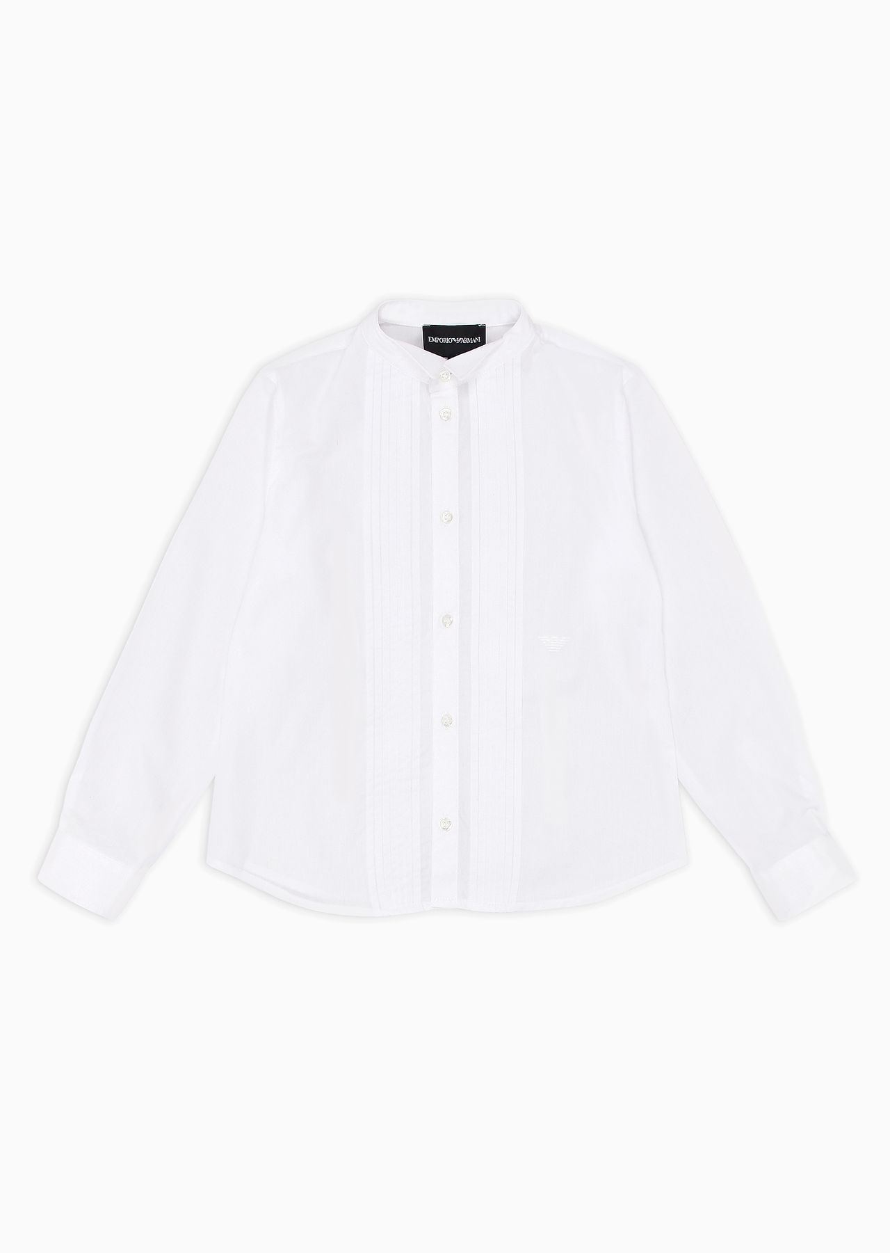 Cotton shirt with eagle embroidery - 1