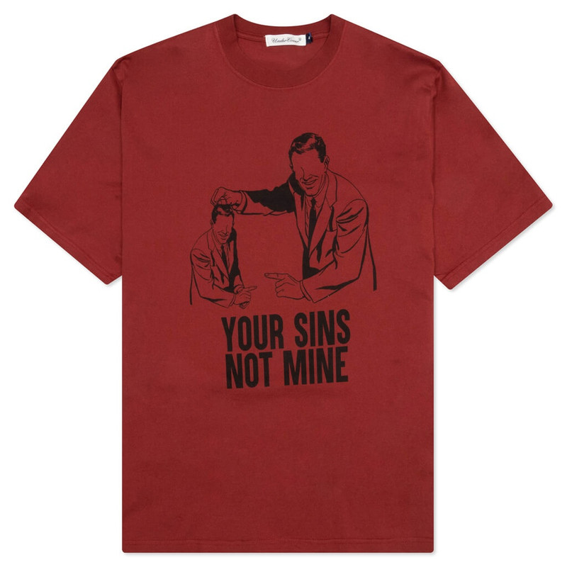 UNDERCOVER HOPE S/S T-SHIRT - BORDEAUX 1