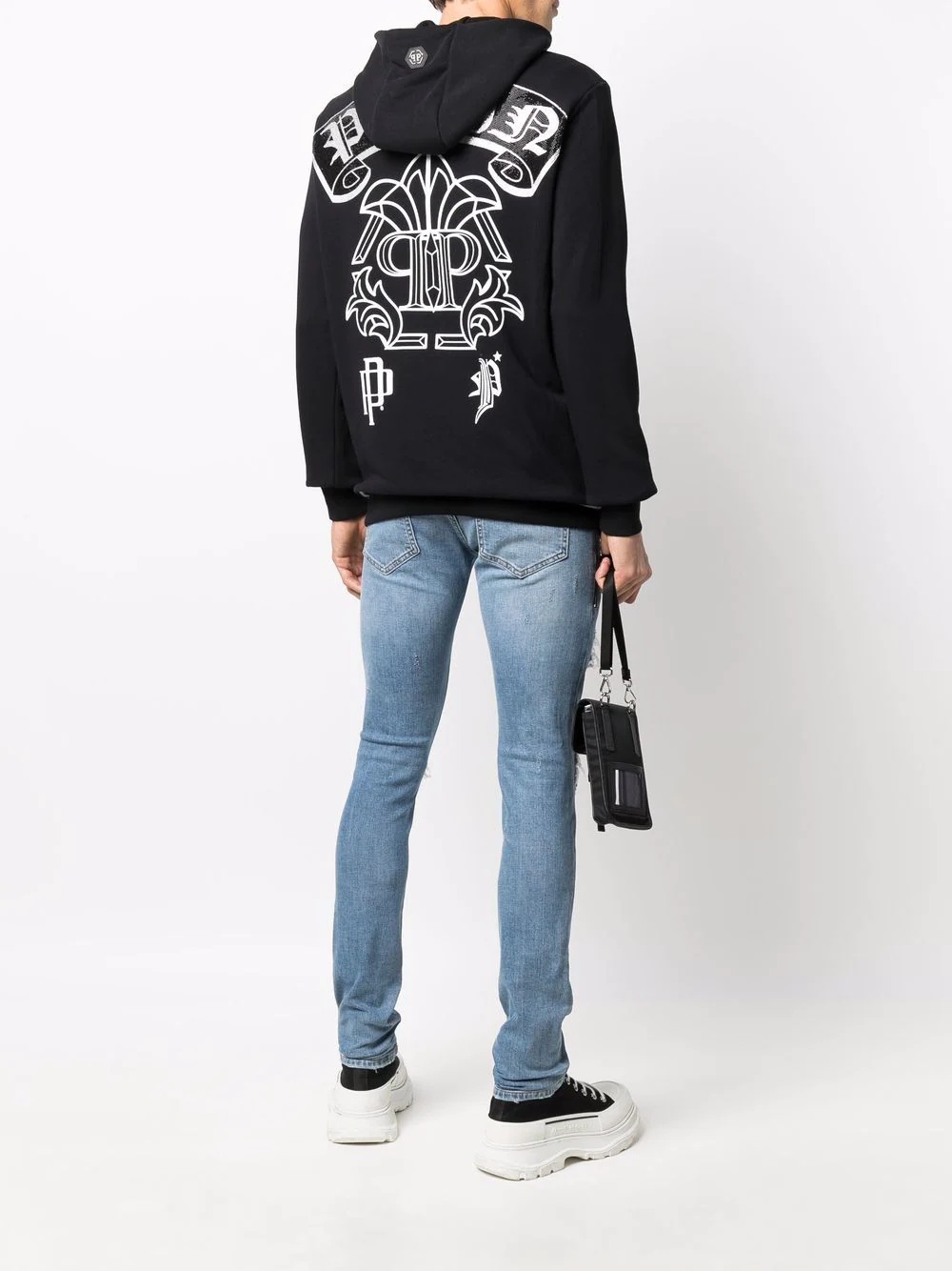 logo-print pullover hoodie - 2