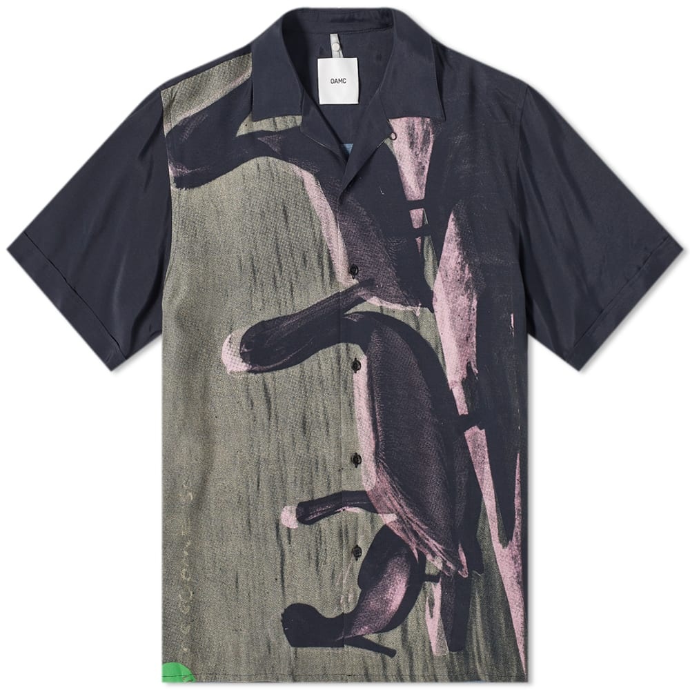 OAMC Short Sleeve Pelican Print Shirt - 1