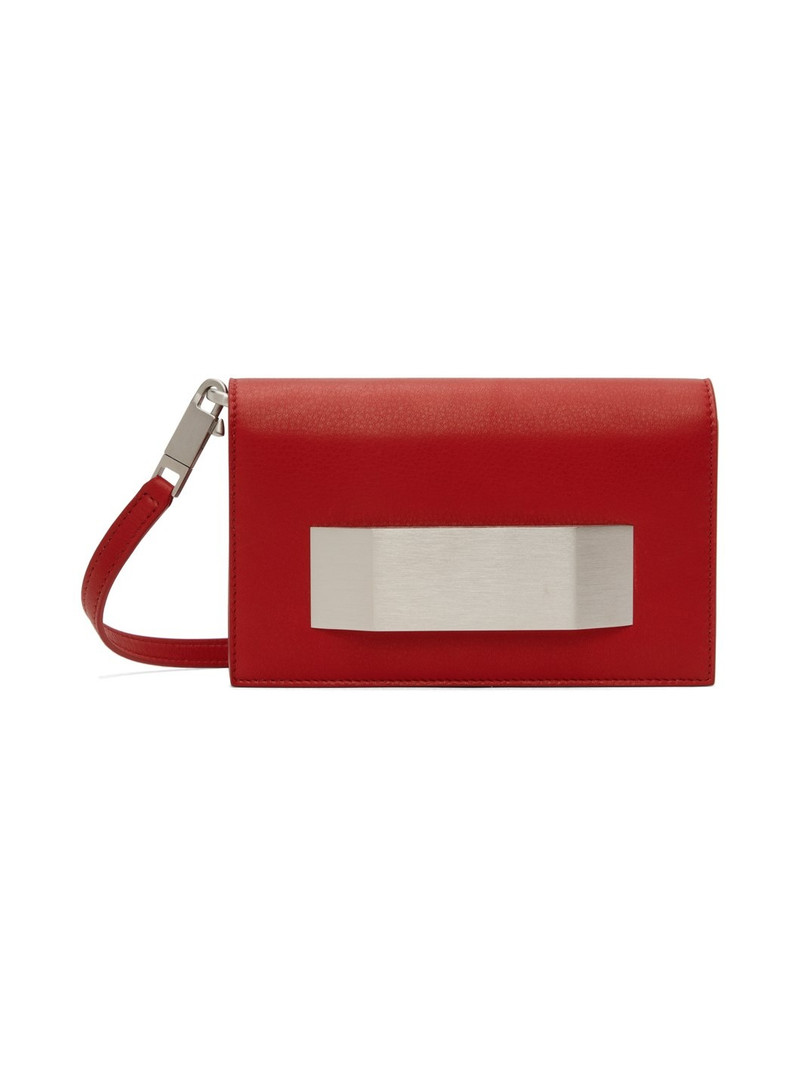 Red Calfskin Clutch 1