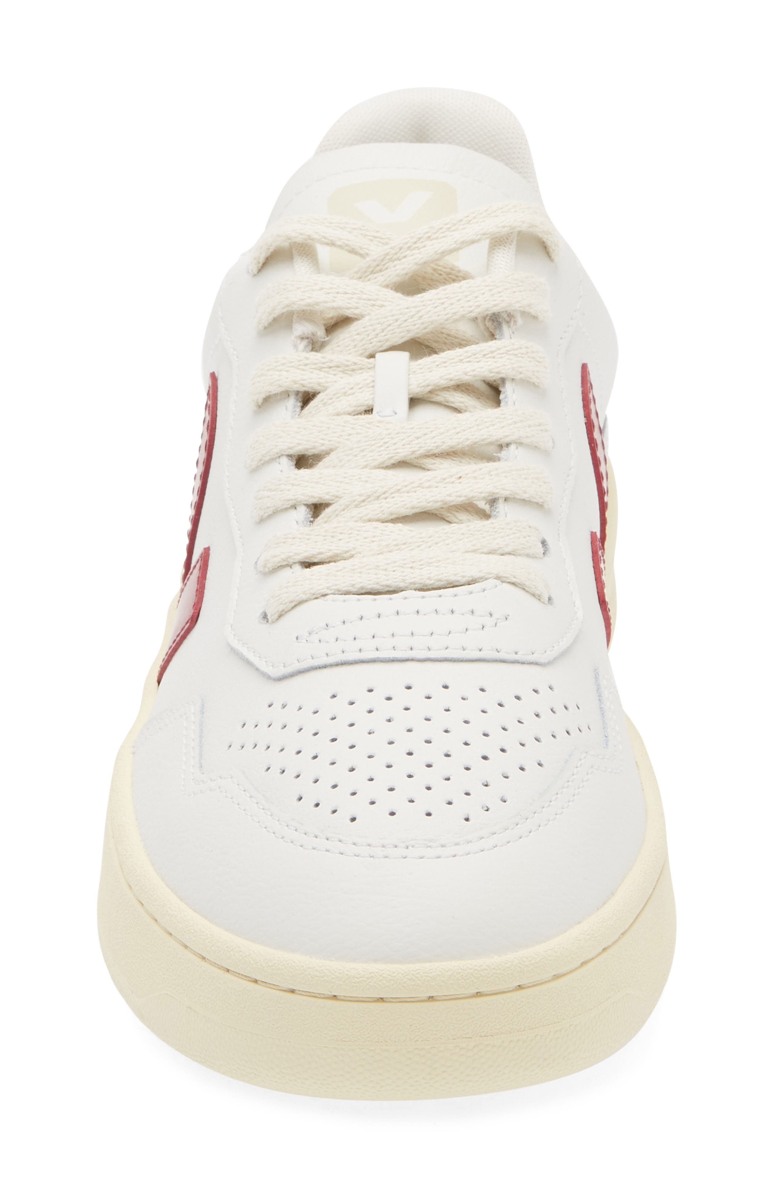 Veja V-90 Low Top Sneaker in Extra-White Marsala at Nordstrom - 4