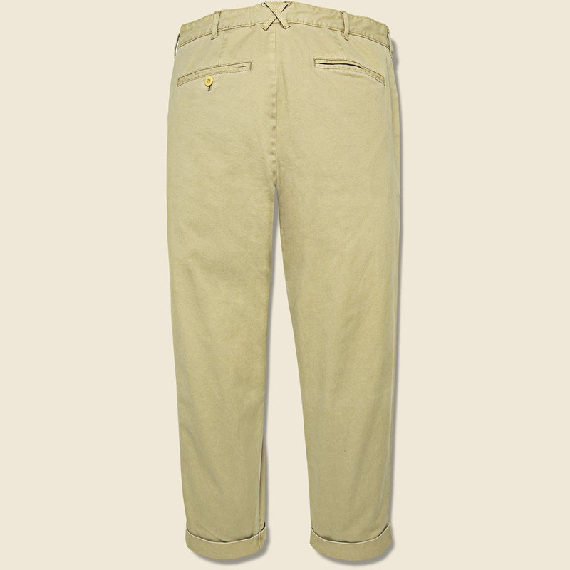 ALEX MILL Standard Pleated Chino - Khaki outlook