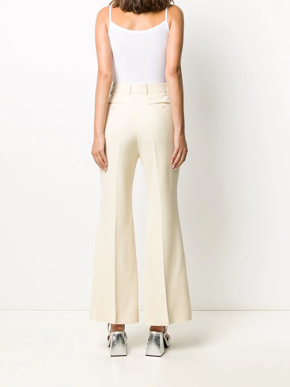 flared tailored trousers - 4