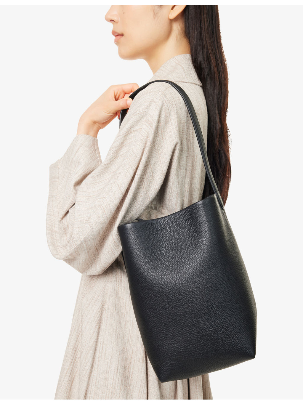 N/S Park Small Leather Tote Bag - 7