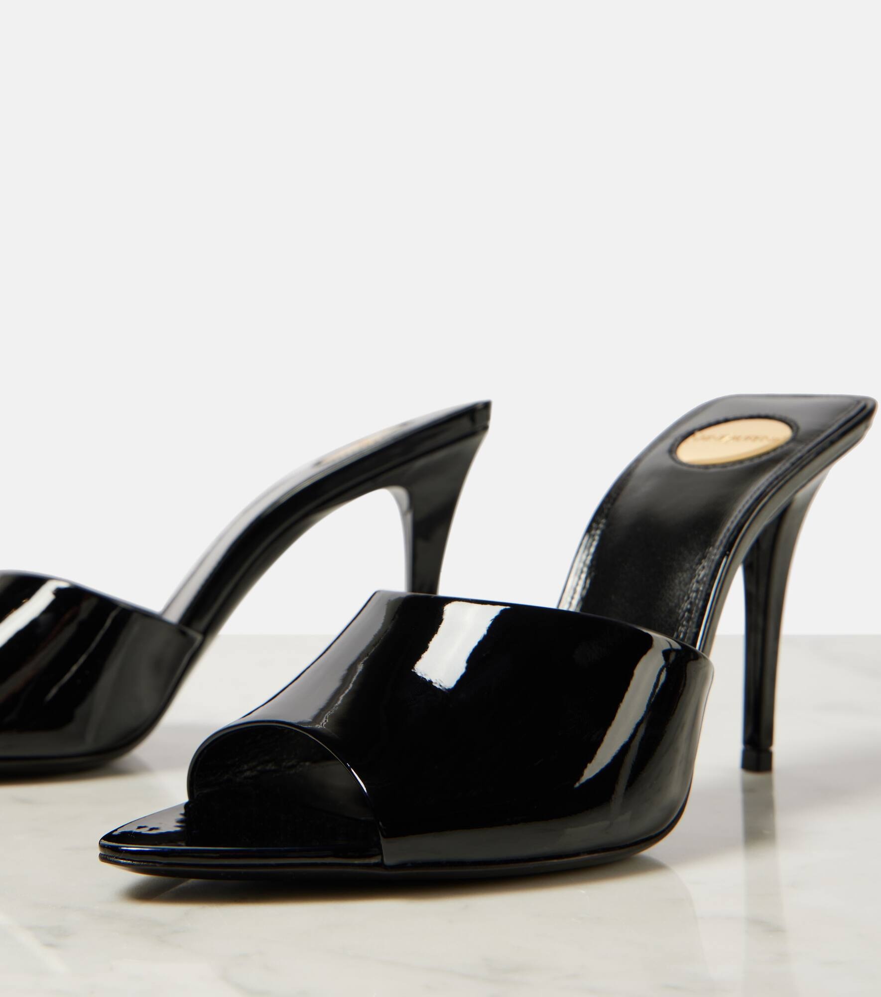 Romy patent leather mules - 5