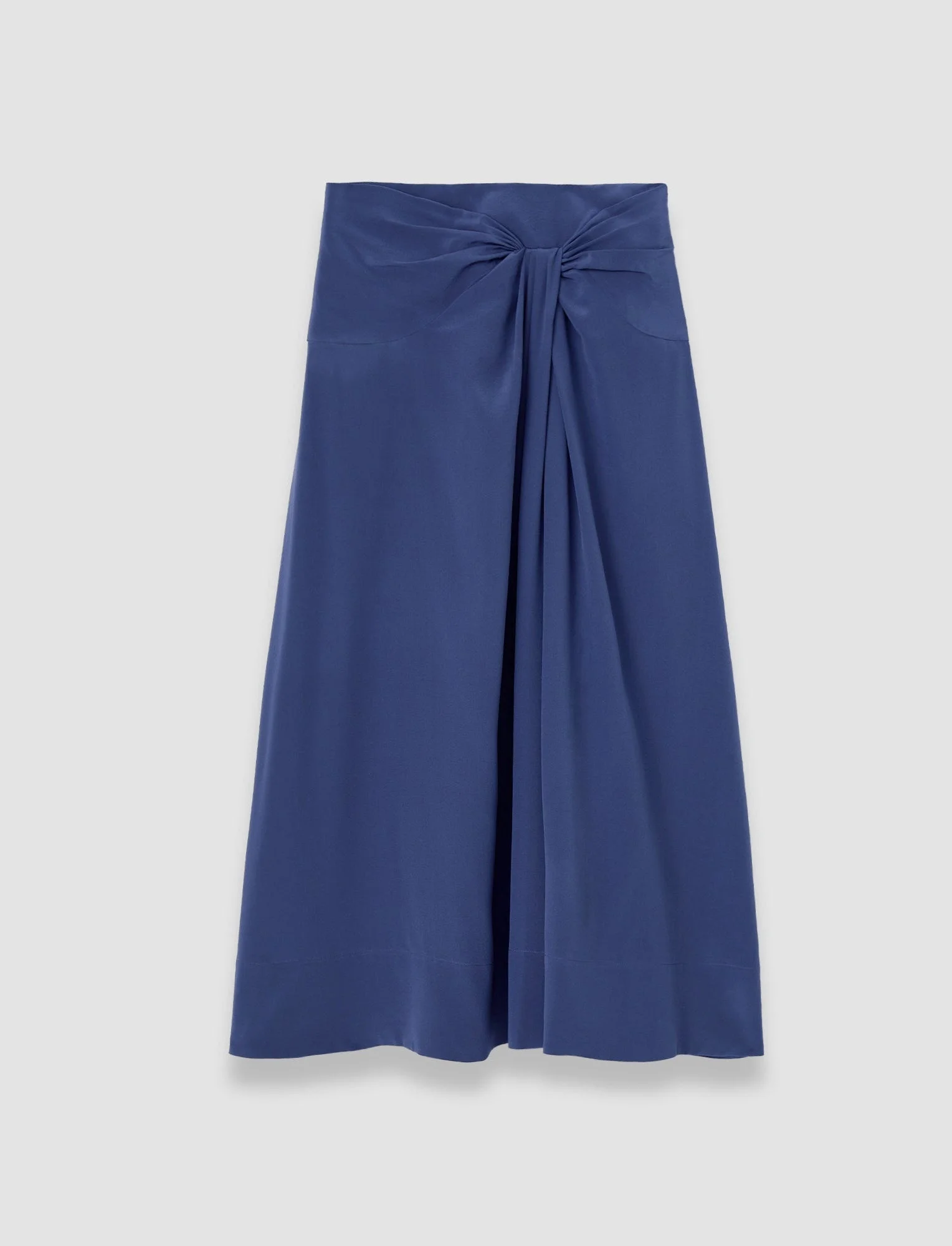 Fran Crepe de Soie Knot Silk Skirt - 1