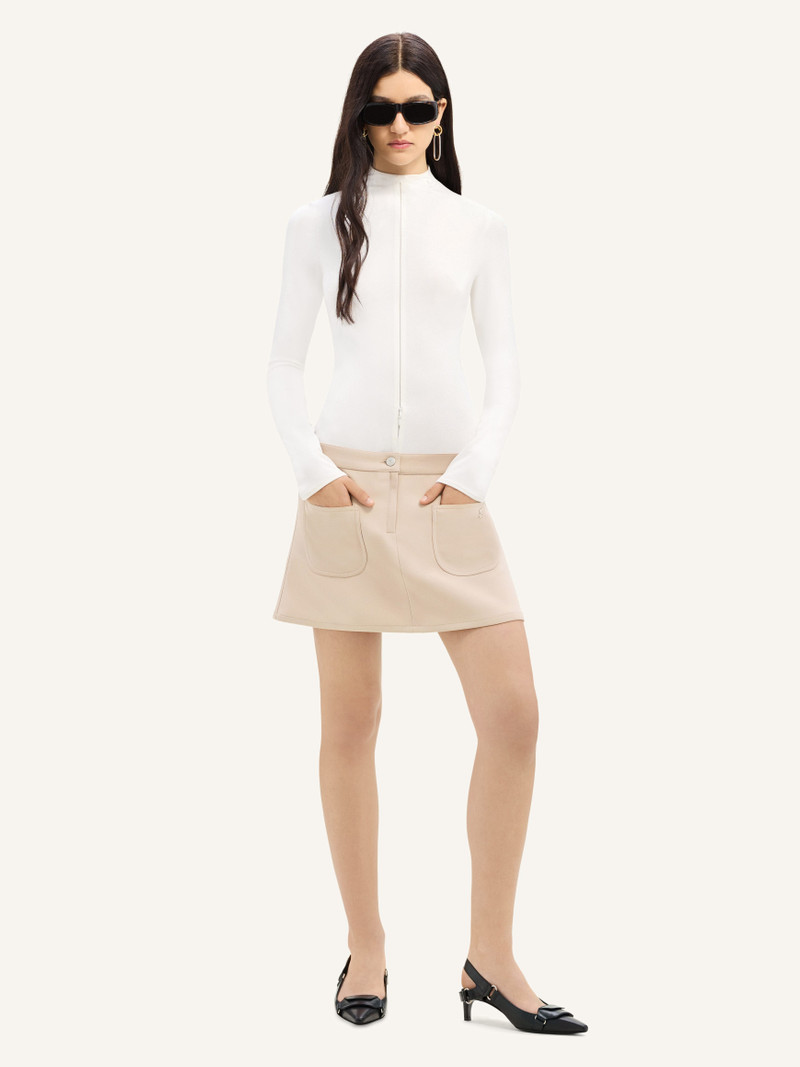 courrèges 2-POCKET TWILL MINI SKIRT outlook