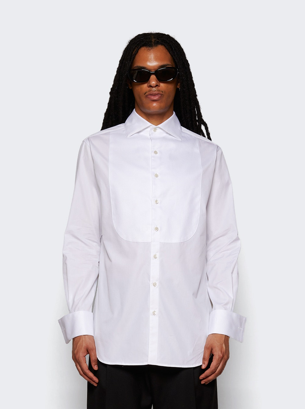 Bib Tuxedo Shirt White - 3