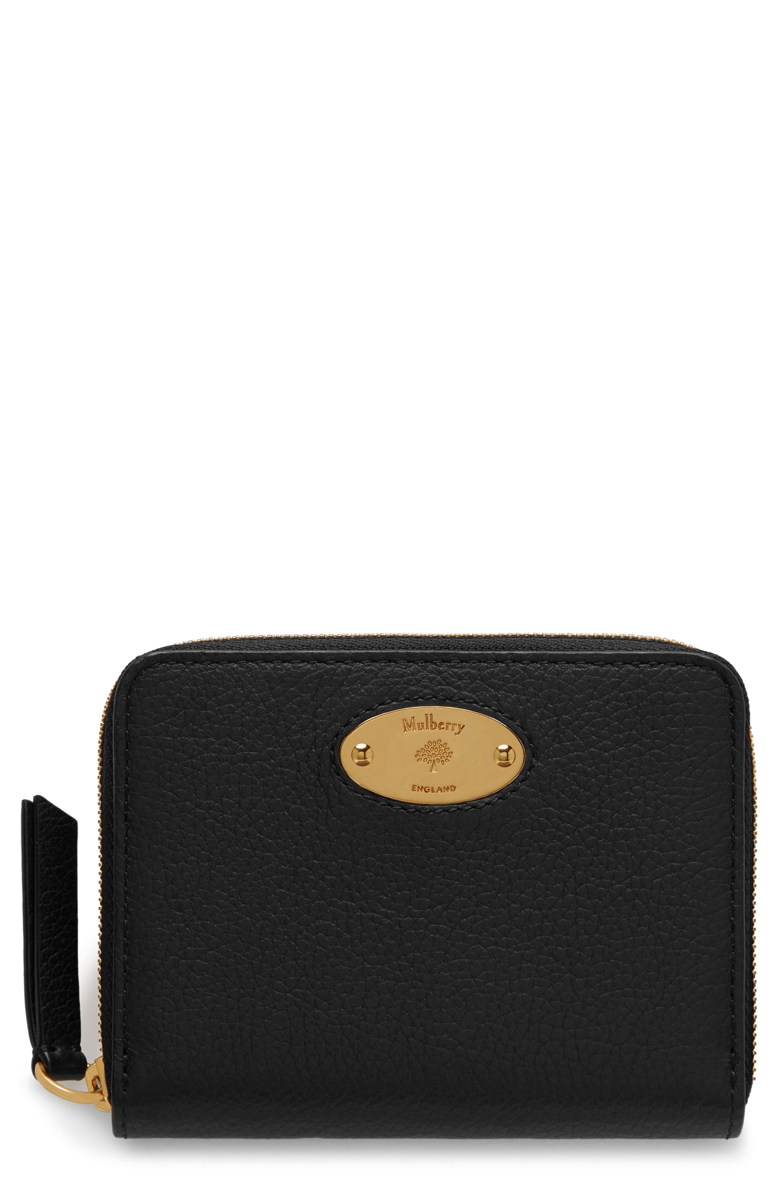 Small Zip Around Leather Wallet - 1