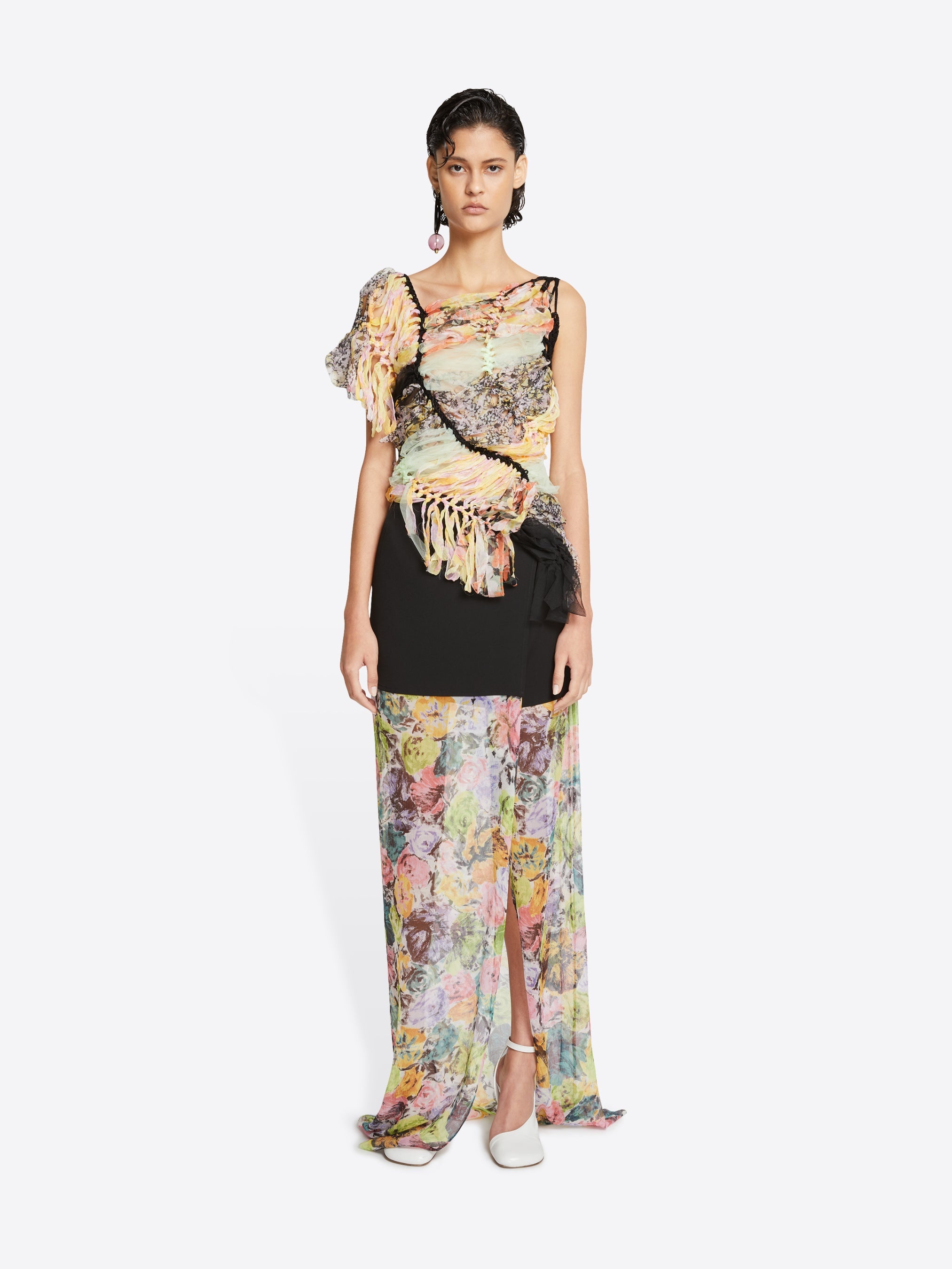 FLORAL WRAP SKIRT - 2