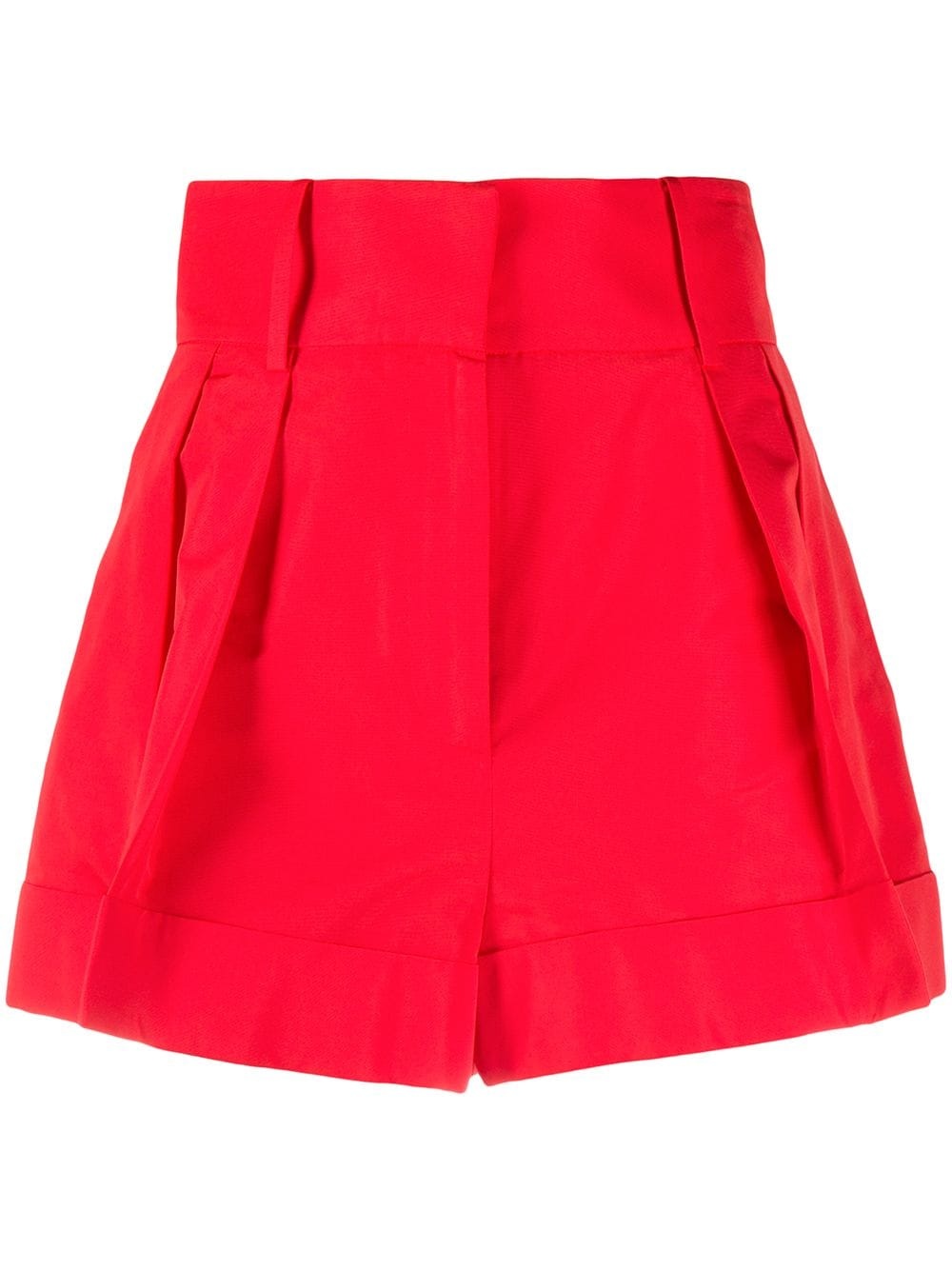 pleat-detail tailored shorts - 1